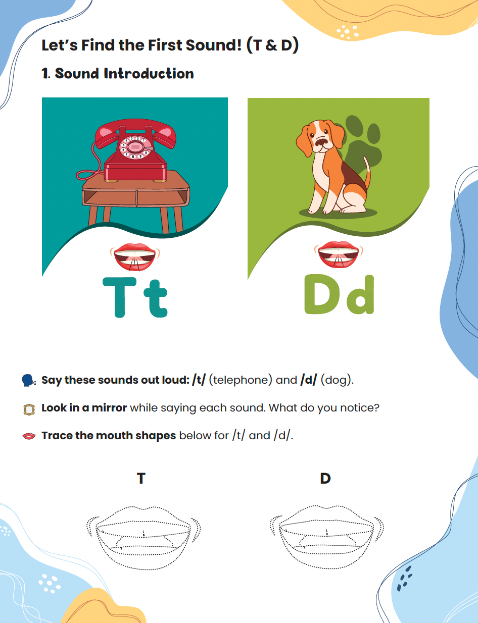 Soaring Minds Multisensory First Sounds Workbook (Digital Download)