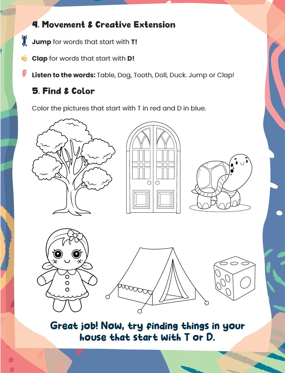Soaring Minds Multisensory First Sounds Workbook (Digital Download)